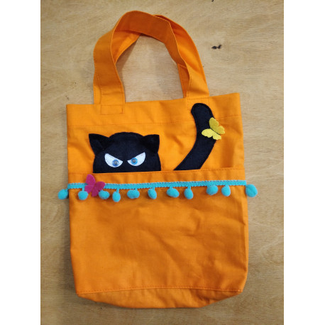NetBag taška pro děti - černá kočka