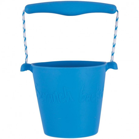 Scrunch silikonový kbelíček - modrý