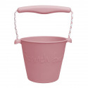 Scrunch silikonový kbelíček - růžový