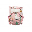 Breberky novorozenecká kalhotková plenka PAT - Lama sv. růžová, sv. růžové patentky