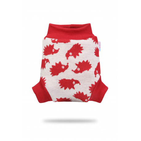 Vlněné svrchní kalhotky Petit Lulu - Červení ježci L