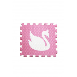 Vylen Minideckfloor - Růžová s bílou labutí