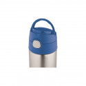 Thermos dětská termoska s brčkem modrá - 355 ml