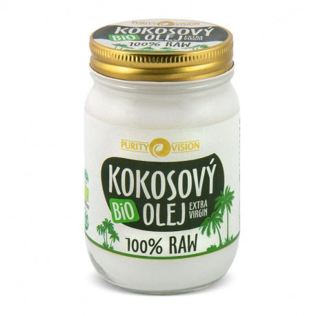 Purity vision raw bio kokosový olej bez vůně 370 ml