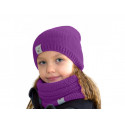 Unuo dětská pletená čepice S (45 - 48 cm) - ostružinová