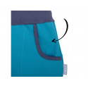 Unuo Dětské softshellové kalhoty bez zateplení - modrozelená