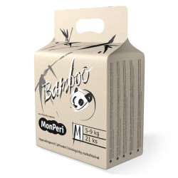 MonPeri dětské jednorázové pleny Bamboo M 5-9 kg/ 21 ks