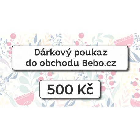 Dárkový poukaz na nákup za 500 Kč