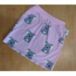Tea's Create sukně s kapsami - Koala na růžové
