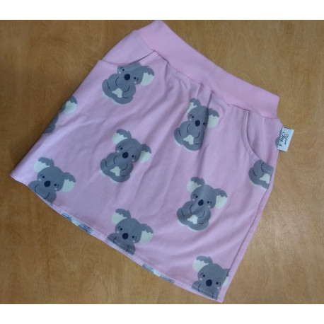 Tea's Create sukně s kapsami vel. 116/122 - Koala na růžové