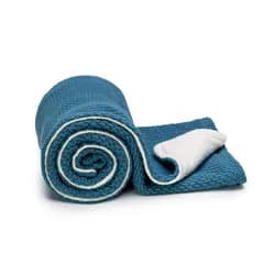 ESECO Pletená deka WARM 80x100cm - petrol blue