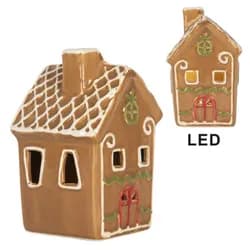 Perníková dekorace sněhulák Gingerbread Cott - 9*7*13 cm Clayre & Eef
