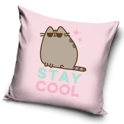 Carbotex dětský polštářek KOČIČKA PUSHEEN STAY COOL, růžový 40x40cm