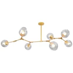 TooLight Visací stropní svítidlo Kule 7 Ramion APP507-7C zlaté