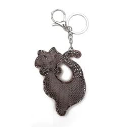 Antracitová pletená čelenka do vlasů - 10*23 cm Clayre & Eef