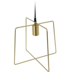 Home Styling Collection Závěsná lampa, čtvercová, zlatá, 29 cm zlatá XX8112220