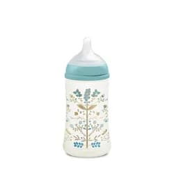 Suavinéx kojenecká láhev (M) Premium Gold 270ml - MODRÁ