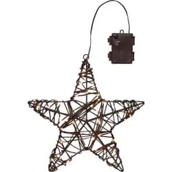 Venkovní svítící LED hvězda průměr  30 cm Star Trading Vicke Star - hnědá