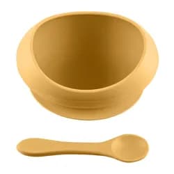 ZOPA Silikonová miska se zvýšenými okraji a přísavkou - Mustard Yellow