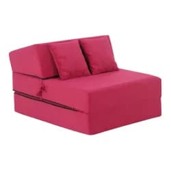 Tempo Kondela Skládací matrace/křeslo PELOS, 2v1, růžová magenta