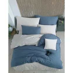 BedTex Povlečení COLOR PETROLEJOVO SMETANOVÉ, jednobarevné, bavlna hladká, 140x200cm + 70x90cm