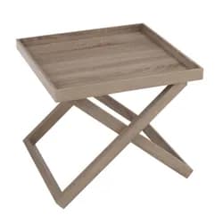 Šedo-modrá dekorace Santa s holí a šášulou - 11*9*21 cm Clayre & Eef