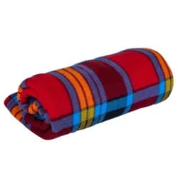 MyHouse deka fleece MyHouse KOSTKA 2 MULTICOLOR, červeno-modrá 150x200cm