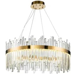 TooLight Závěsný LED křišťálový lustr APP1515-CP60 zlatý
