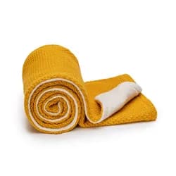 ESECO Pletená deka WARM 80x100cm - mustard