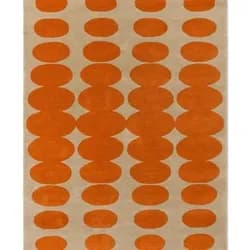 BRINK & CAMPMAN - Koberec ORLA KIELY OPTICAL OVAL ORANGE/SAND