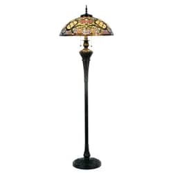 Stojací lampa Tiffany - Ø 55*150 cm 3x E27 / Max 60W Clayre & Eef
