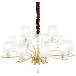 IDEAL LUX - Závěsná lampa PEGASO OTTONE