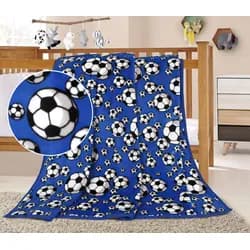 Bellatex dětská deka ELLA KORALL MICRO MÍČ MODRÝ, 100x155cm
