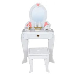 ECOTOYS Dětský toaletní stolek Harmony bílý