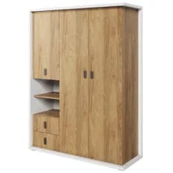 Casarredo Šatní skříň SOMAS 01 3D2S bílá/ořech natural