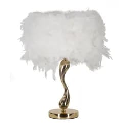 Mauro Ferretti Stolní lampa Cart 47 cm bílo-zlatá