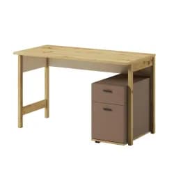 Casarredo Pracovní stůl 2 zásuvkami LIMERA, dub artisan/béžová/lanýž