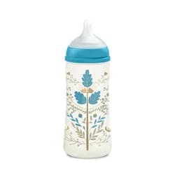 Suavinéx kojenecká láhev (L) Premium Gold 360ml - MODRÁ