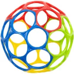 Oball Hračka Oball 10 cm, mix barev 0m+ - žlutá/zelená/modrá/oranžová