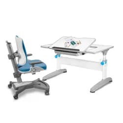 Dětský set MyChamp UNIQ - modrý, set židle + stůl Mayer