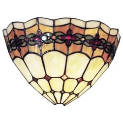 Nástěnná lampa Tiffany Amsterdam - 20*11*36 cm 2x E14 / Max 40W Clayre & Eef