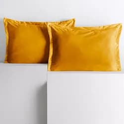 Povlaky na polštáře AmeliaHome Velvet Side Si hořčicové, velikost 50x70