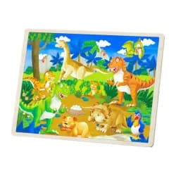 bHome Dřevěné puzzle dinosauři MHBH1178