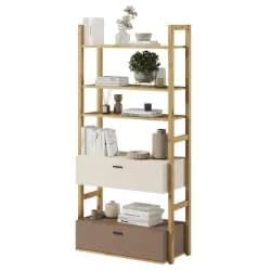 Casarredo Regál se 2 zásuvkami 85 LIMERA, dub artisan/béžová/lanýž