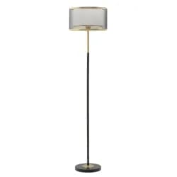 Mauro Ferretti Stojací lampa Levels 153 cm černá/zlatá