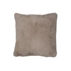 Šedý chlupatý polštář Cutie - 45*45*4 cm J-Line by Jolipa