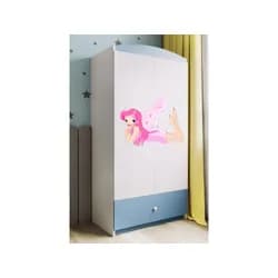 Kocot kids Dětská skříň Babydreams 90 cm víla s křídly modrá