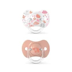 Suavinéx dudlík SX PRO fyziologický MEMORIES 6-18m 2ks - RŮŽOVÝ