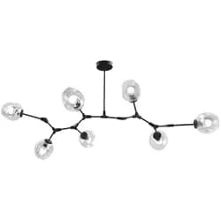 TooLight Visací stropní svítidlo Kule 7 Ramion APP505-7C černé