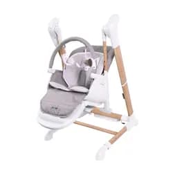Bo Jungle Jídelní židlička B-SWINGING CHAIR Pure White 2v1